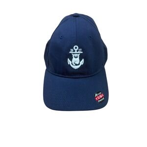 Owl creek country club golf Navy A-Flex Embroidered Stretch Fit Hat Mens S/M NEW
